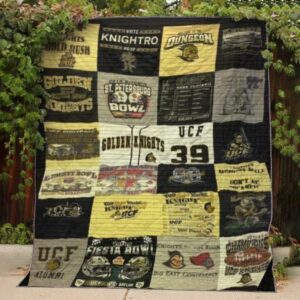 Ucf Golden Knights Quilt Blanket Lv01  Quilt